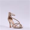 Una Healy Centrefold Rear Zip High Heel - Gold Sparkle